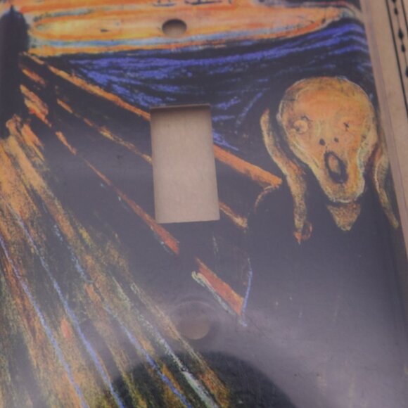 Art Plates Switchplate Single-Gang Switch Plate feat Edvard Munch's The Scream - Picture 3 of 16